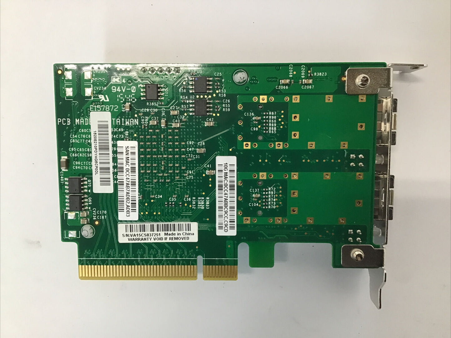 SuperMicro AOC-STGN-I2S Dual Port 10GB SFP+ 10GB Card Rev 2.1 Low Profile