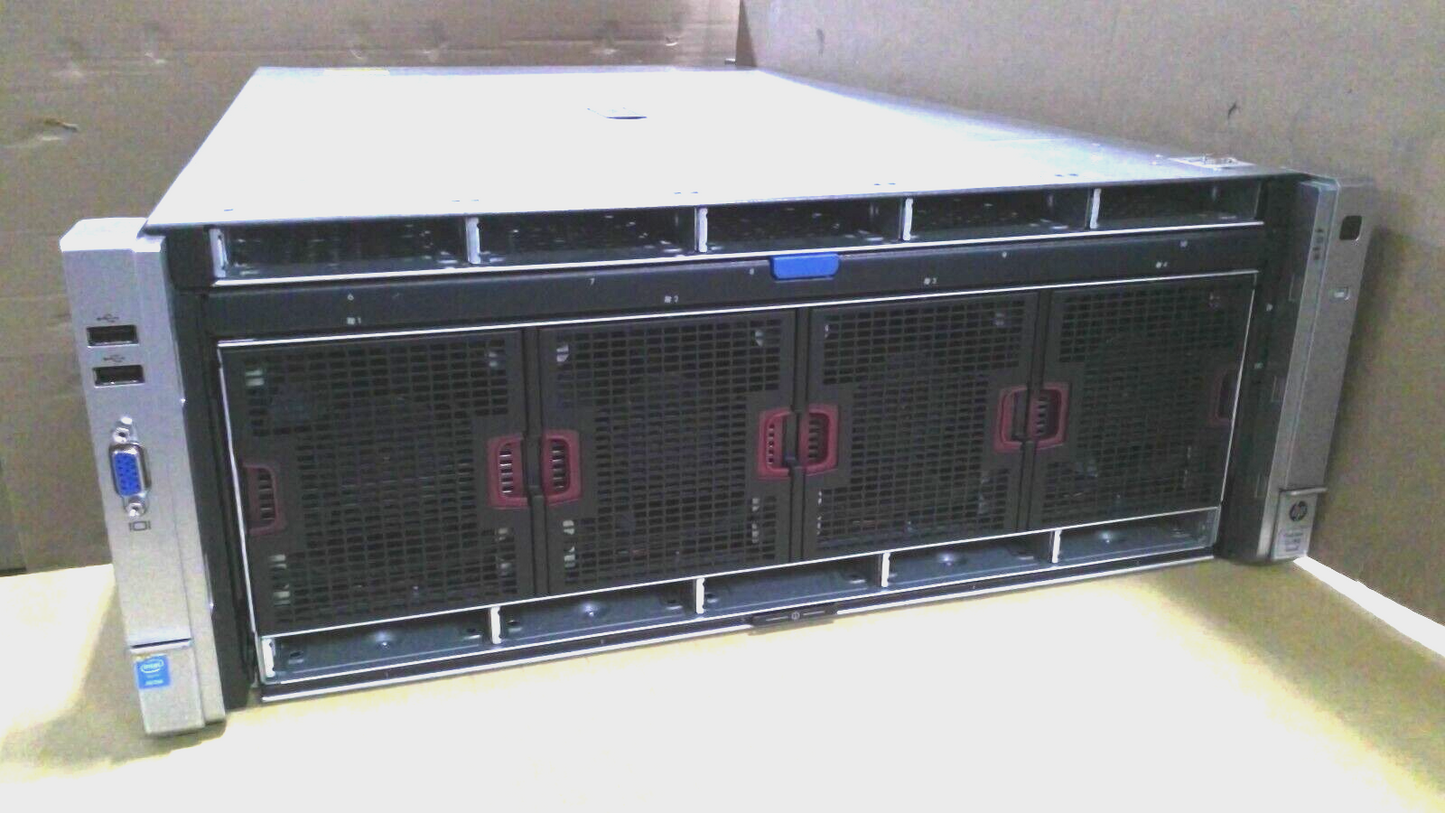 HPE ProLiant DL580 Gen8 4U Server Barebone 10 BAY 2.5" 4x 1500W PSU 4x Heatsinks