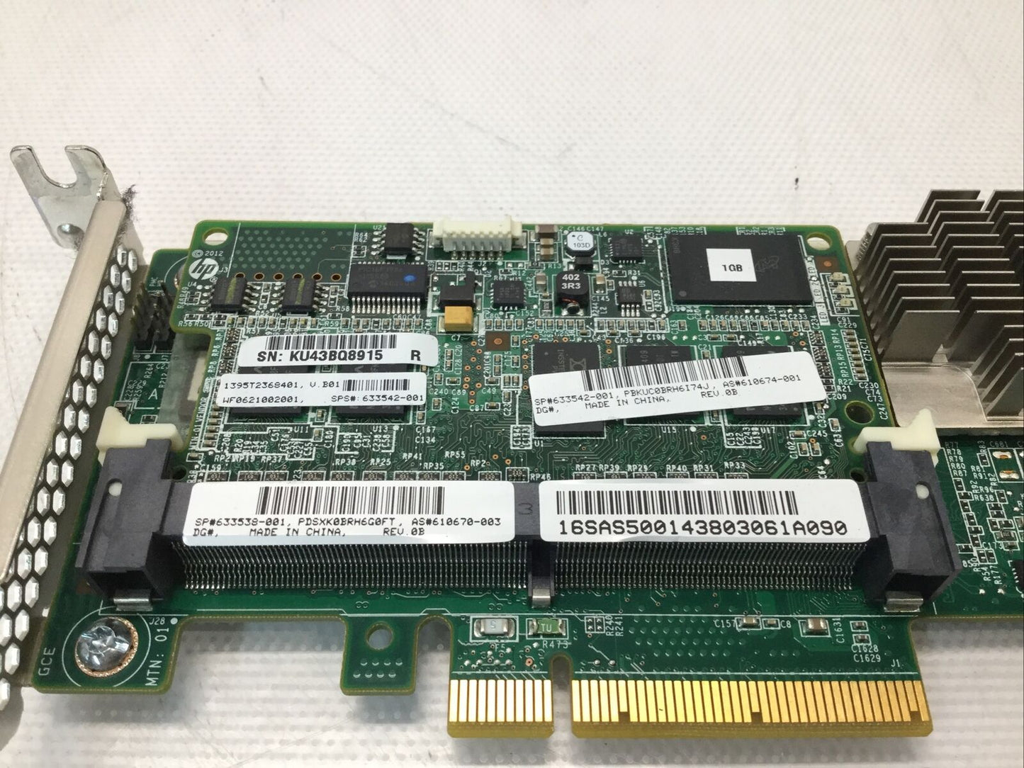 633538-001 HP P420 6GB/s SAS RAID Controller PCIe Adapter 1GB FBWC + Battery LP