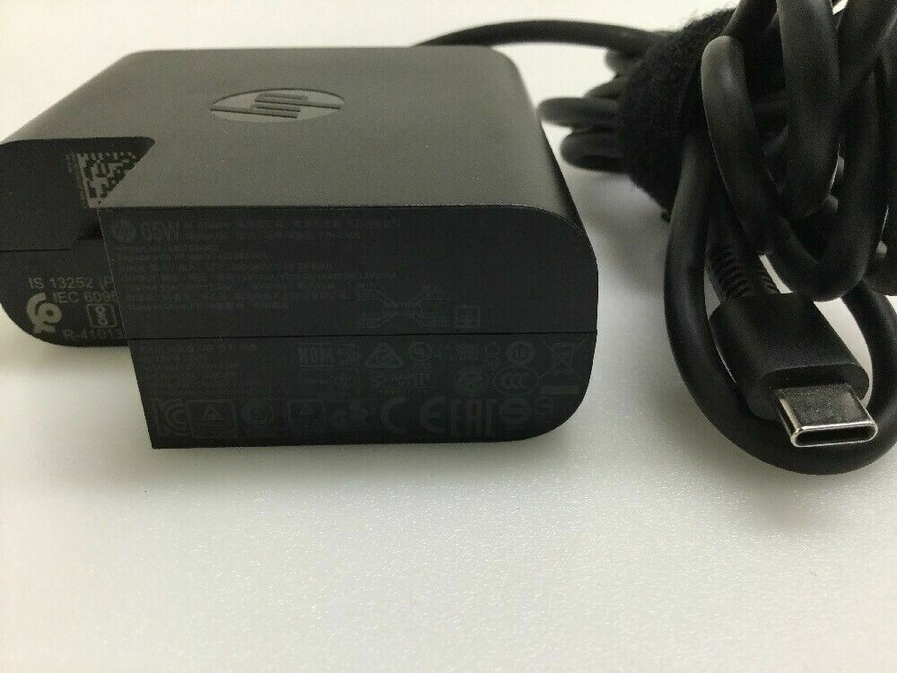 HP 65W USB-C Adapter for HP Pro X2 612 G2; HP Elite X2 1012 G2 x360 TPN-CA06