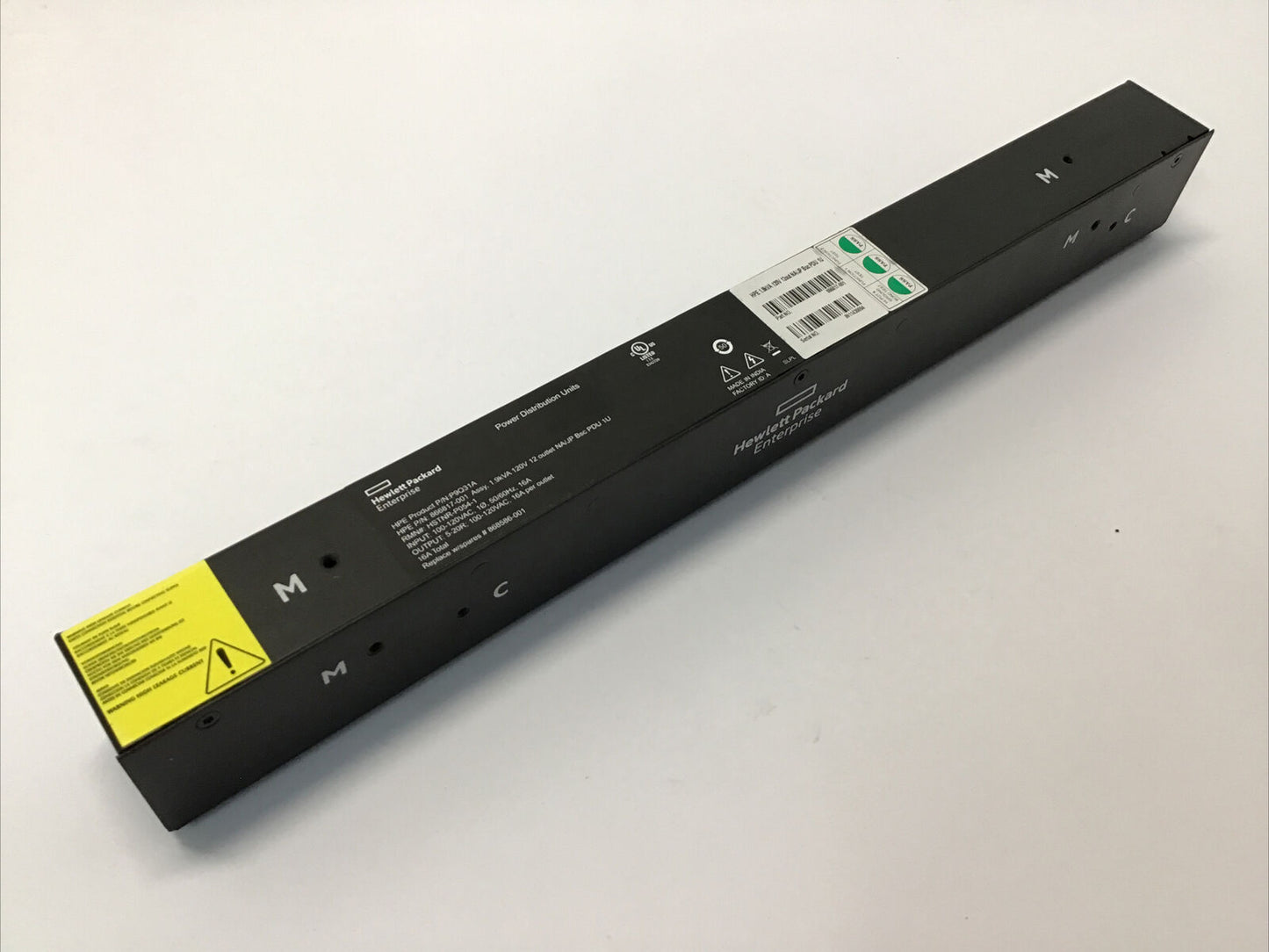 HPE Standard G2 Basic 12-Outlet 1.9kVA 120V Power Distribution Unit PDU P9Q31A