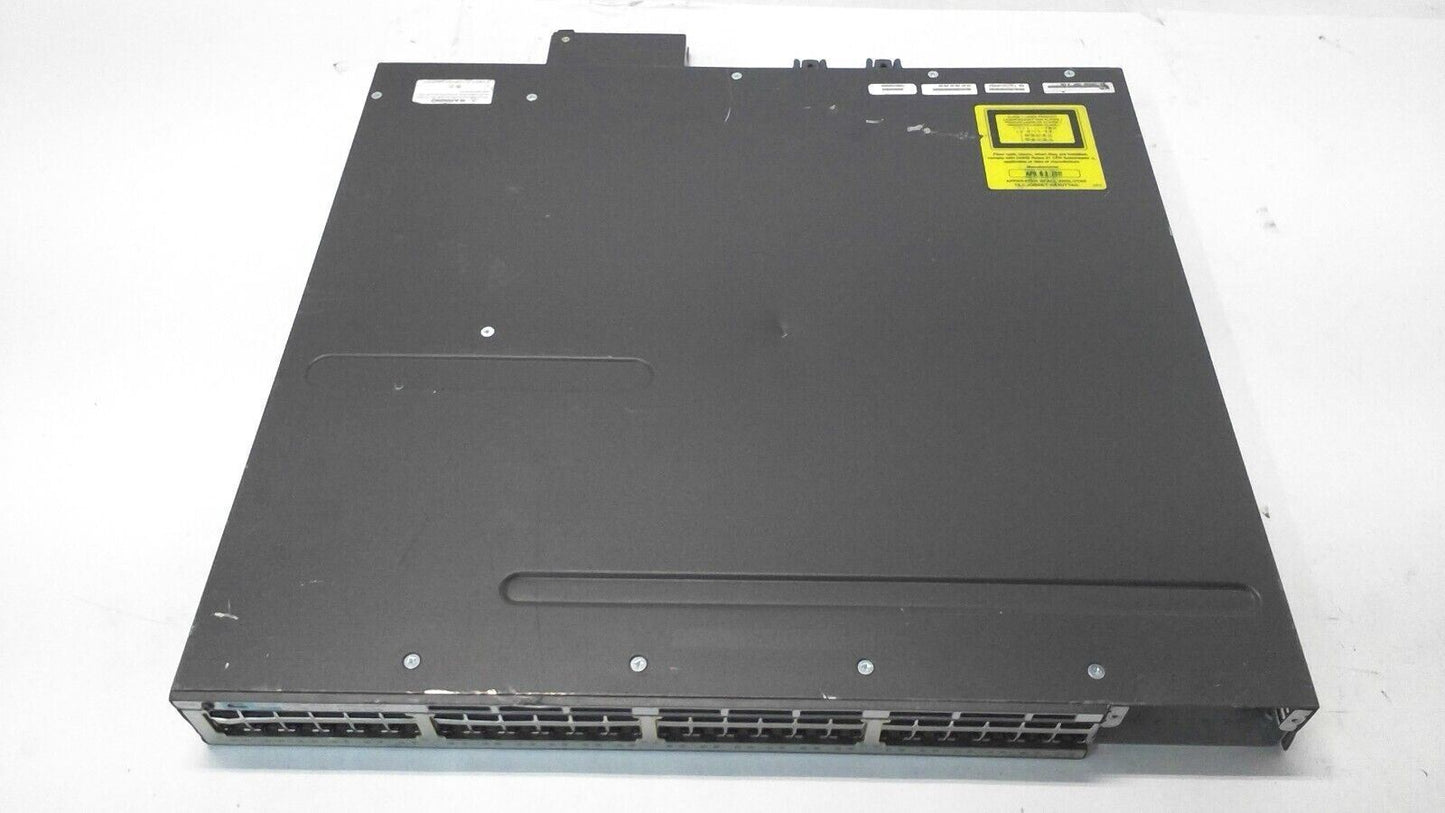 Cisco WS-C3750X-48PF-S 48 Port PoE Gigabit Switch PSU 1100WAC