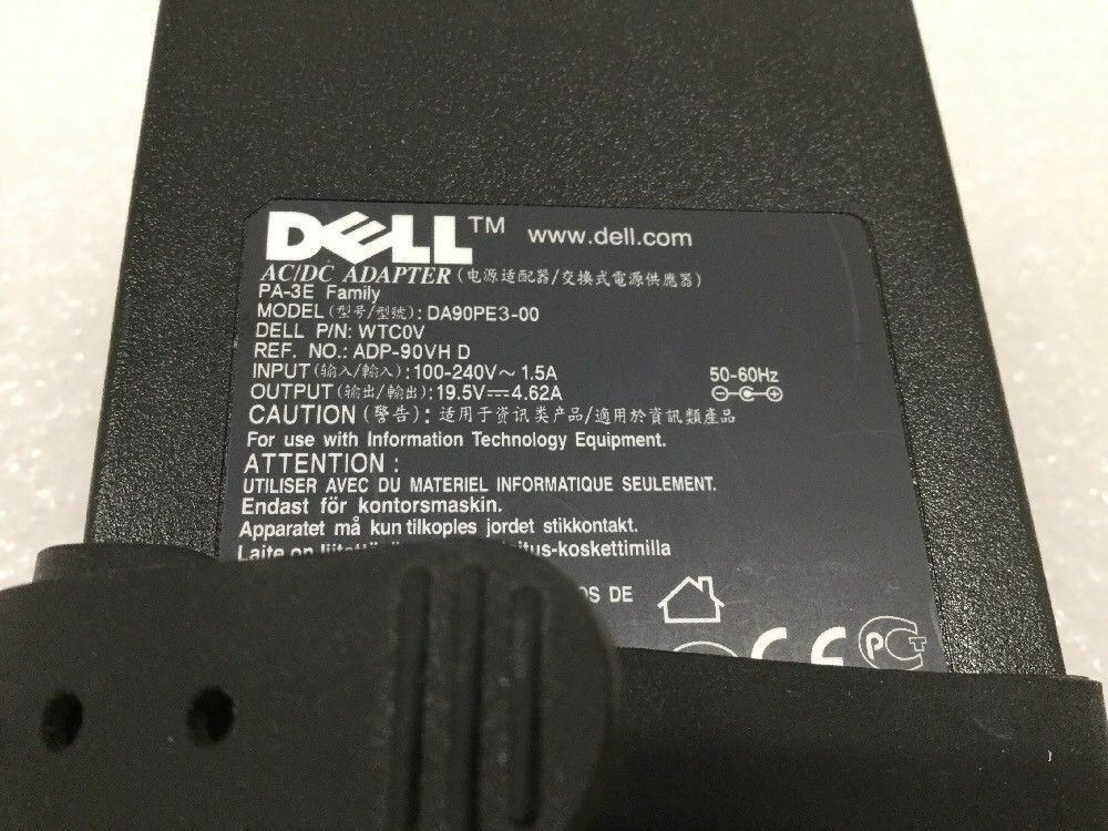 Original DELL 90W AC ADAPTER PA-3E Family - E6400 E6410 E5400 E5410 M6700 M4400