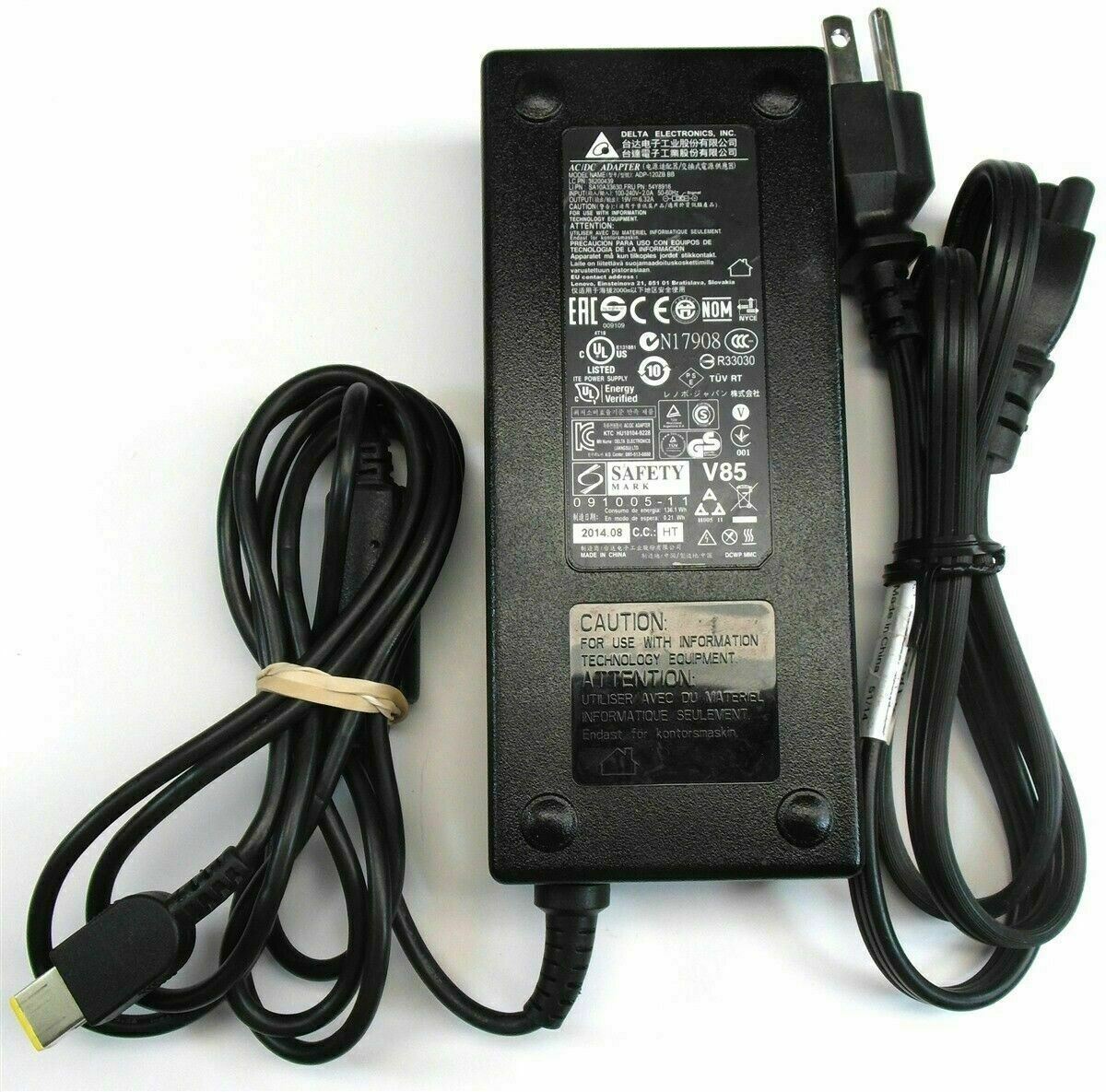 Delta for Lenovo Laptop AC Power Adapter 120W ADP-120ZB BB 36200439 SA10A33630