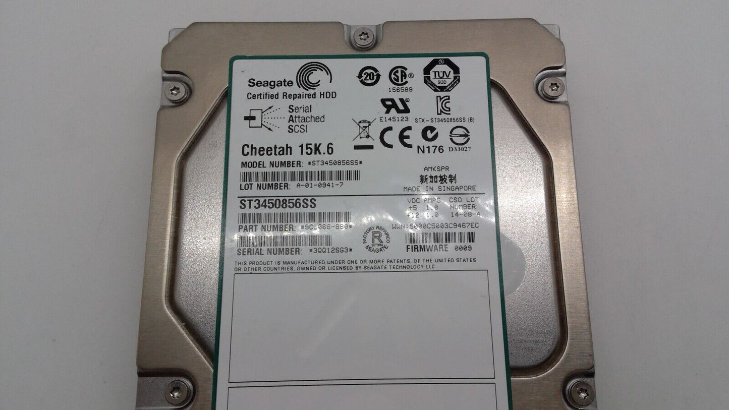 Seagate Dell 450GB 15K SAS Enterprise 3.5 Hard Drive ST3450856SS 9CL066-880