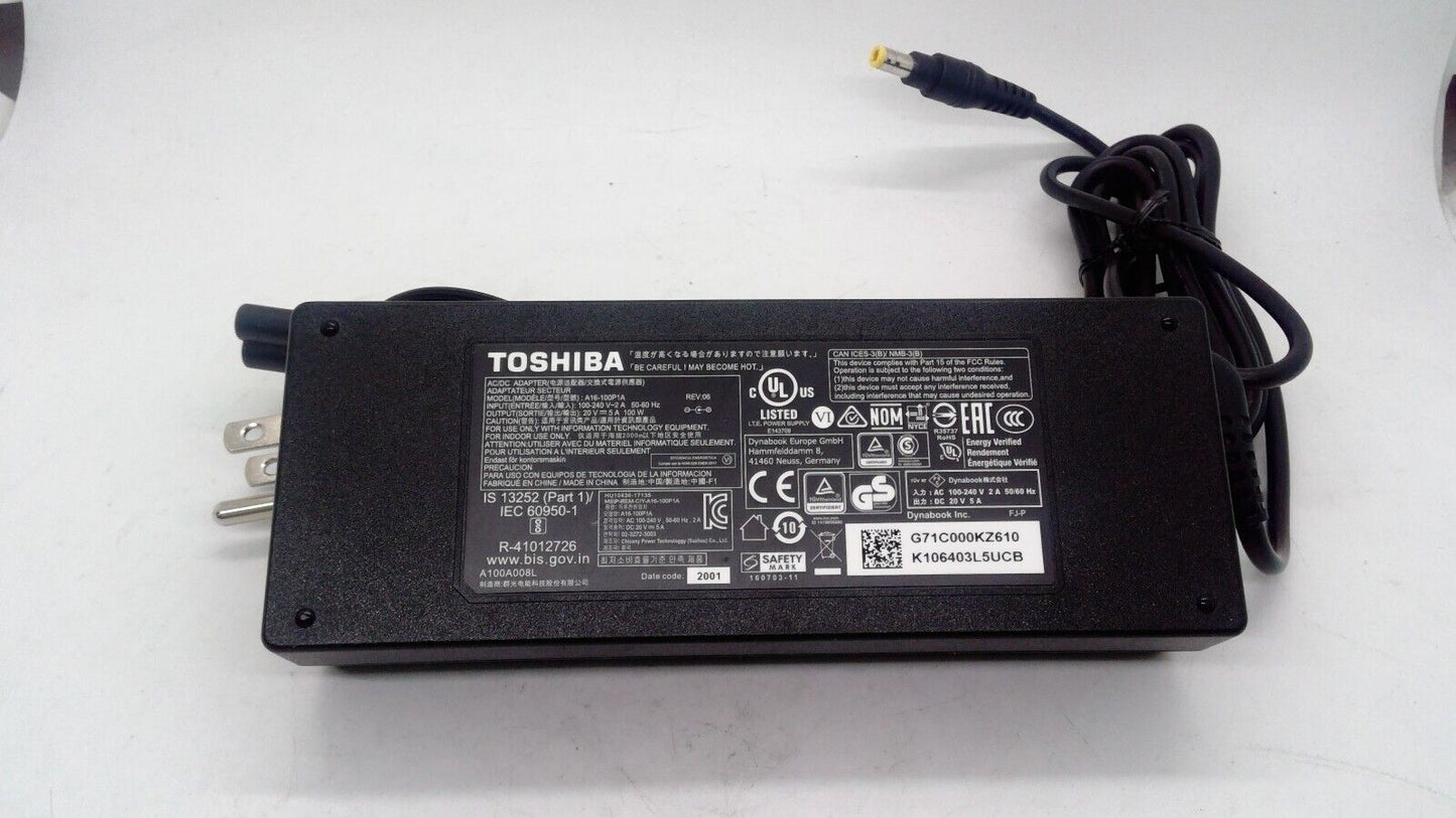 Genuine Toshiba A16-100P1A 20V 5A 100W Power Supply Adapter