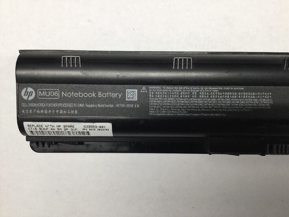 OEM HP Laptop Battery MU06 593553-001 593554-001 CQ32 CQ42 CQ43 dm4 g4 g6 g7