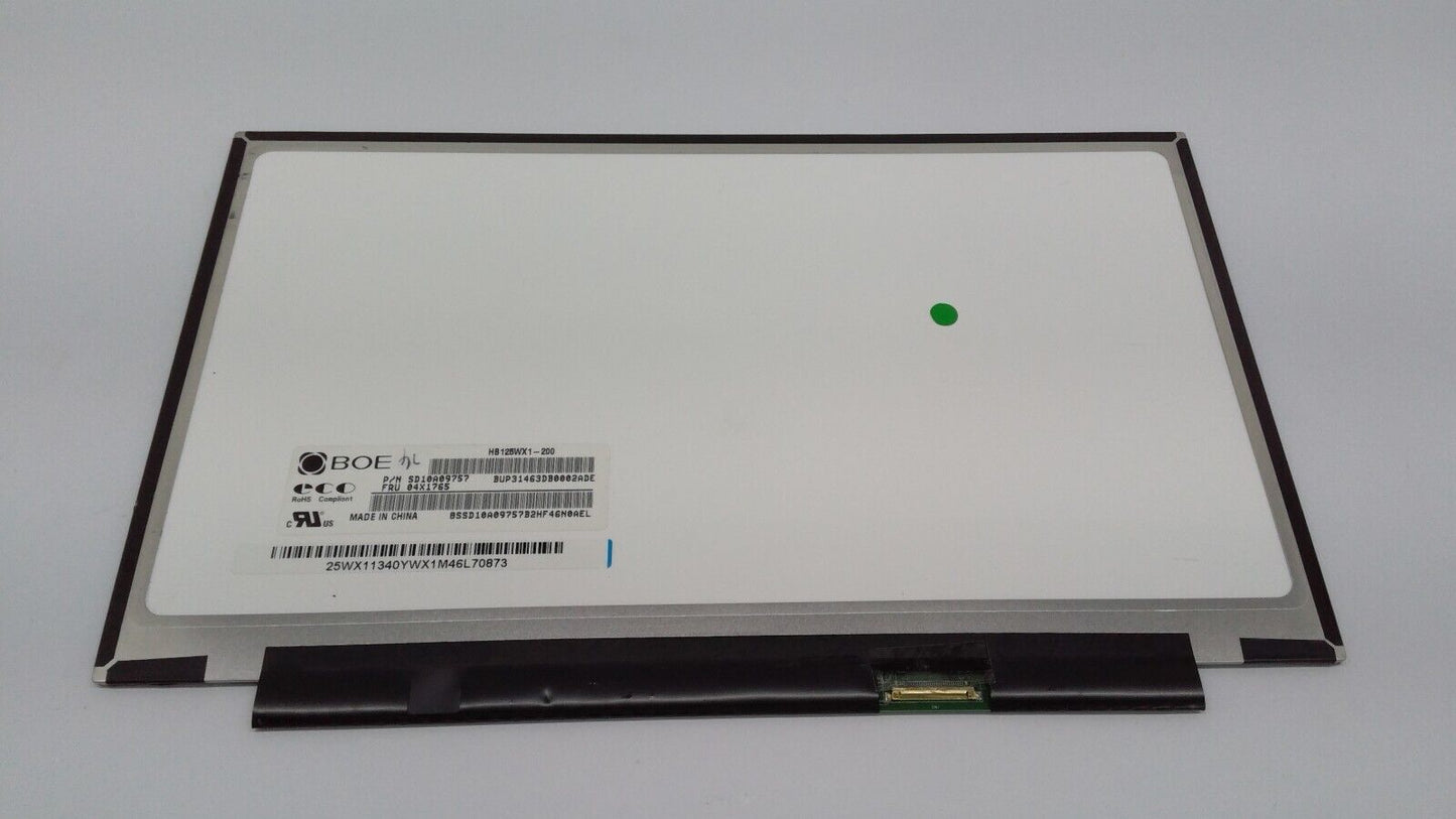 BOE HB 125WX1-200 Laptop Replacement LED LCD Screen 12.5" Matte 30 Pin