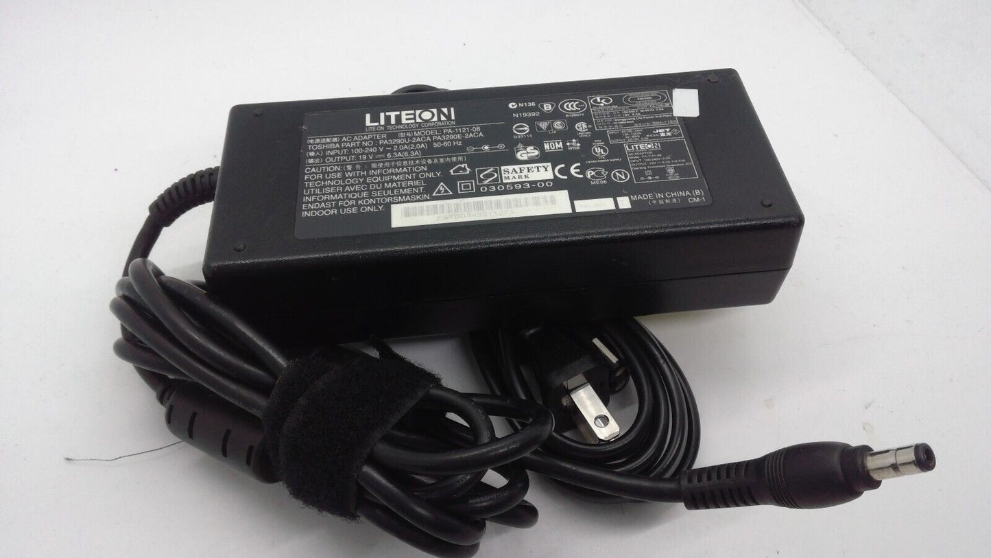 Genuine LiteOn 120w 19V 6.3A  Laptop Charger AC Adapter Power Supply PA-1121-08