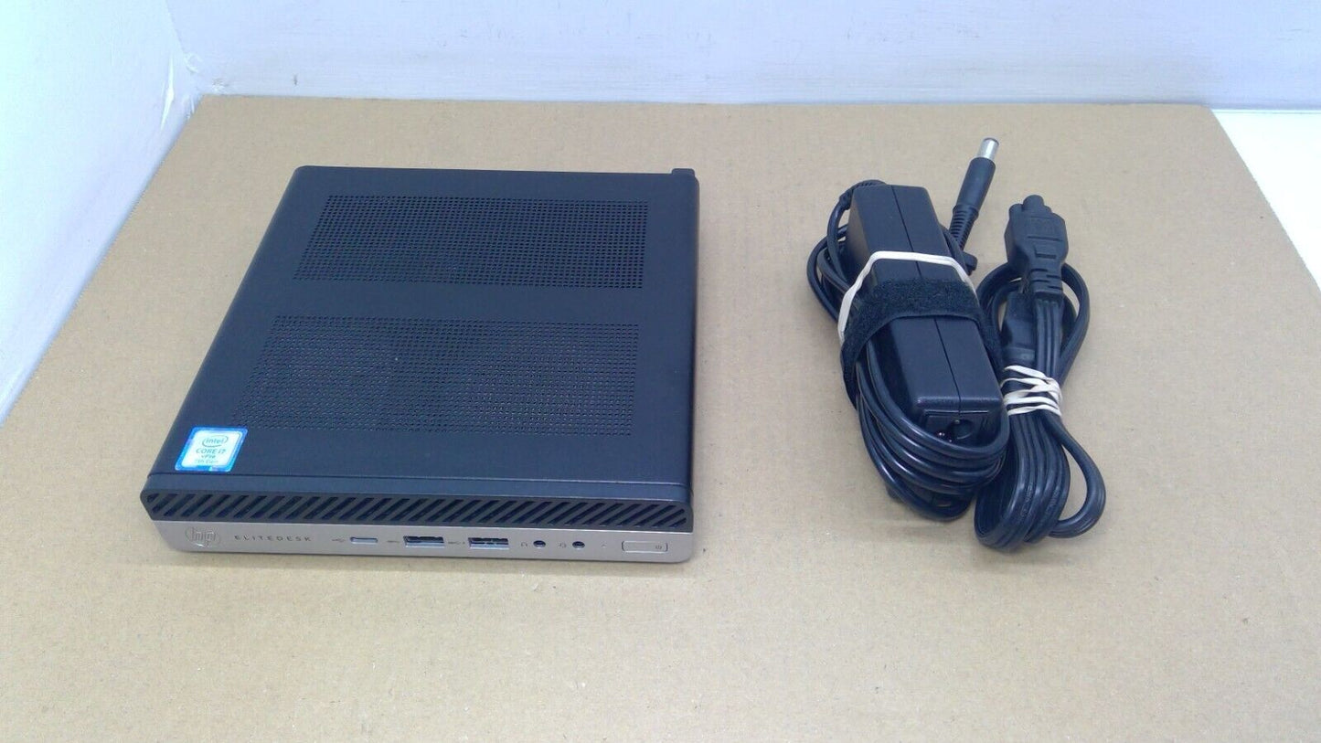 HP EliteDesk 800 G3 mini 65W Desktop HTPC i7-7700/16G RAM/300G SSD Win11 WiFi A0