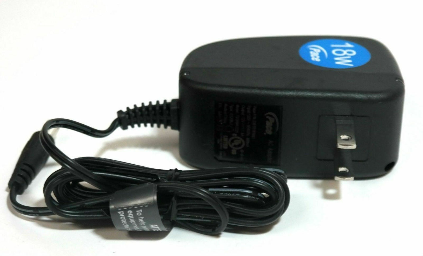 Pace 12V 1.5A 18W AC Adapter T018WA1225 P/N 236T01810 NEW