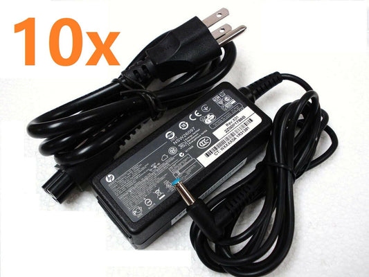 Lot of 10 - OEM HP 45W 19.5V 2.31A HSTNN-DA40 AC Power Adapter with blue tip