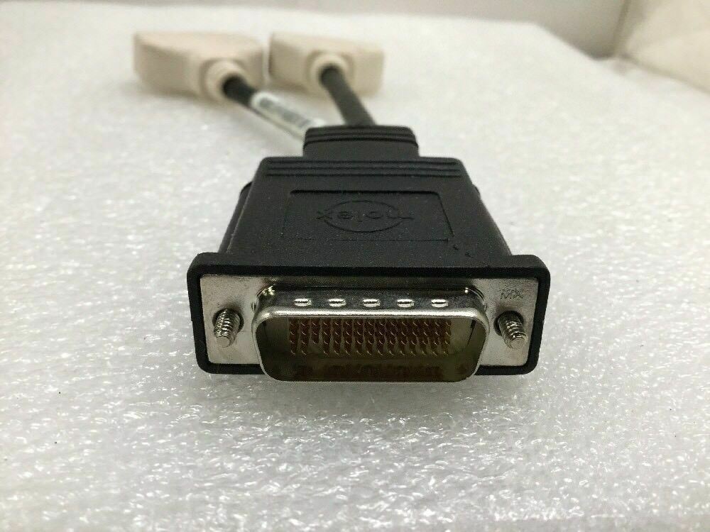 Lot of (10) Assorted DMS-59 Male to Dual DVI-I Female Y Splitter Cable Adapter