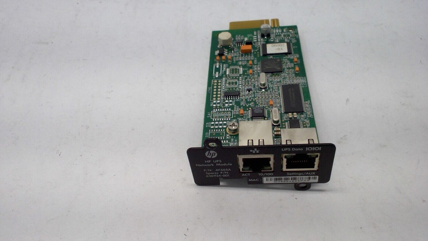 HP AF465A UPS Mini-Slot Network Management Module HP:636934-001