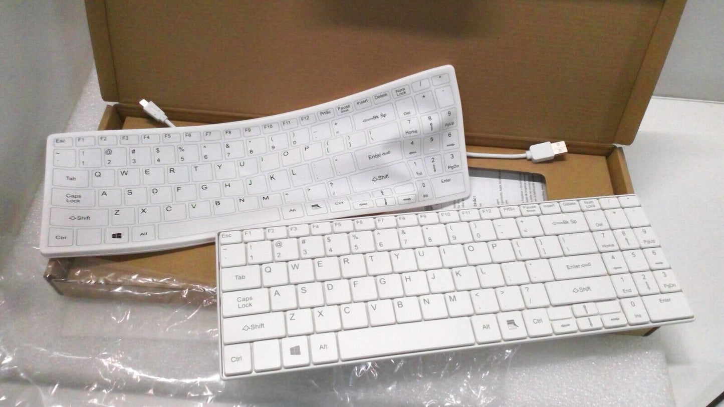 Lot of 10 - NEW HP 926941-001 WIRED USB KEYBOARD Healthcare Edition, White