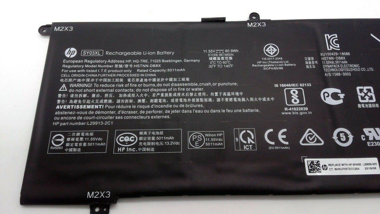 Genuine SY03XL Battery for HP Chromebook X360 14 G1 HSTNN-DB8X L29913-221