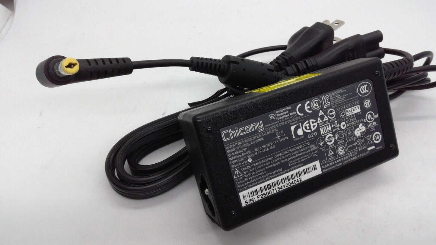 Genuine Chicony Acer Laptop Charger AC Power Adapter A11-065N1A A065R035L 65W