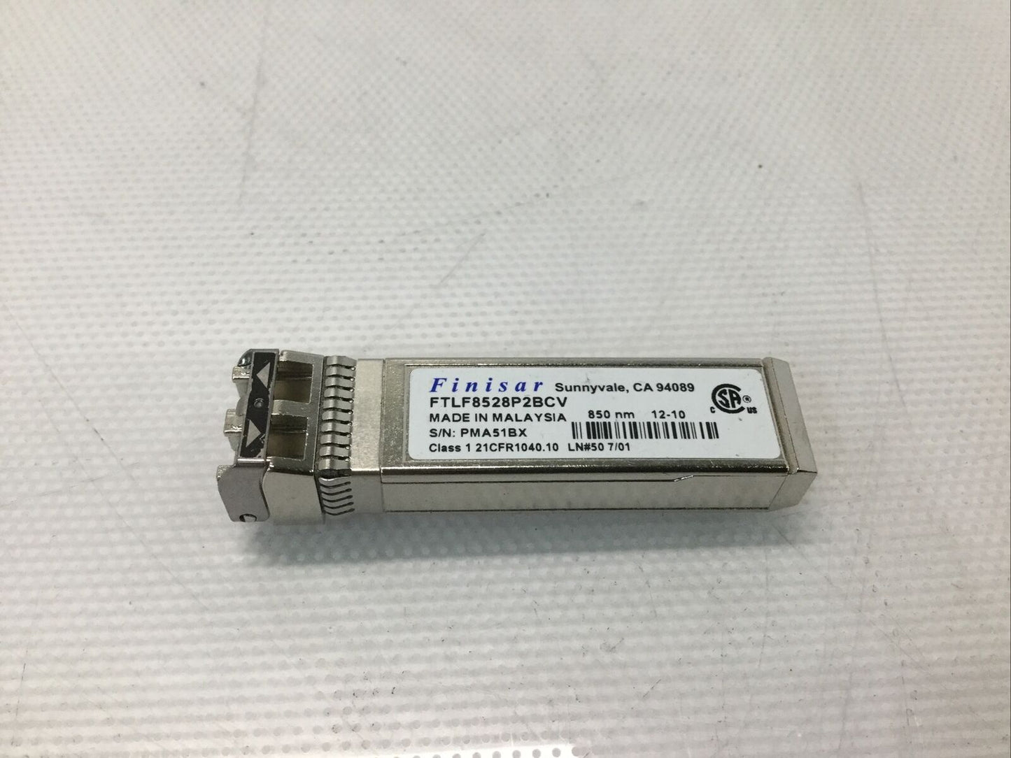 LOT OF 10 - Finisar 8GB 850NM Fiber Channel SFP Transceivers FTLF8528P2BCV