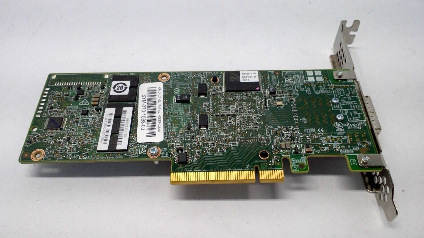 Intel RS3SC008 8-Port SAS/SATA 12GBs Raid Controller G99577-150 No Cache