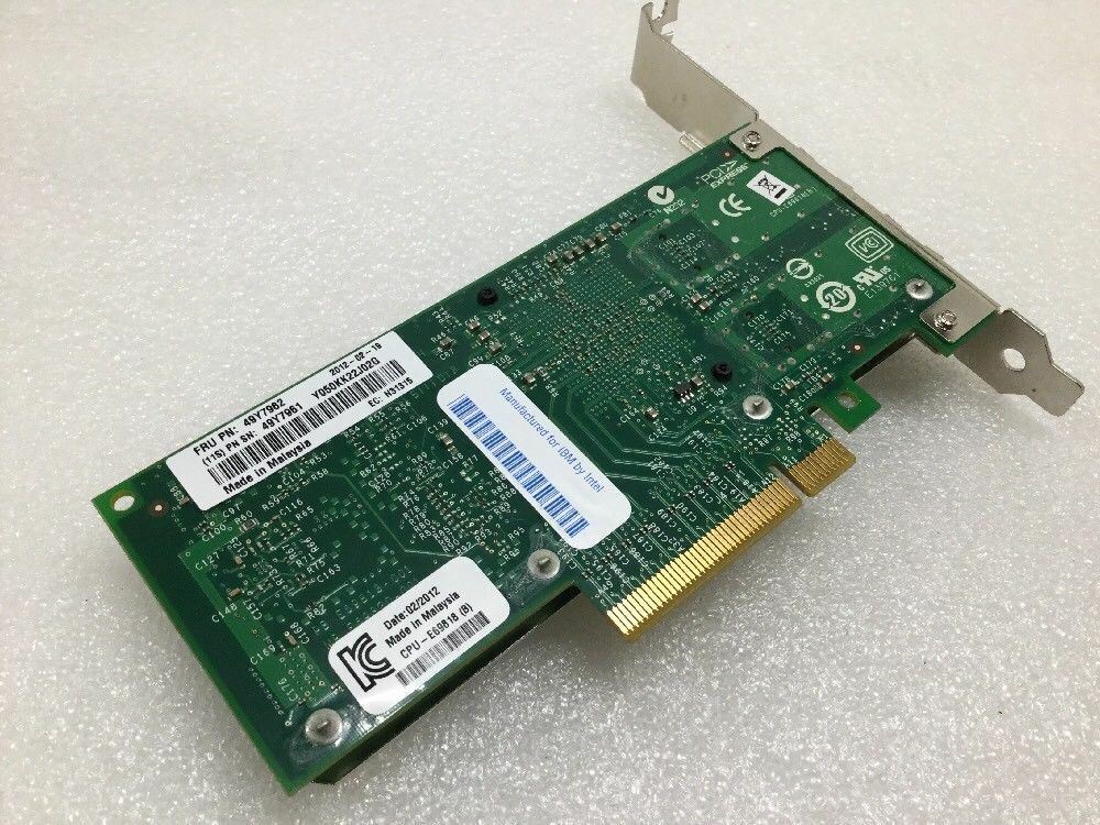 IBM Intel X520-DA2 Dual Port 10GbE SFP+ Server Network Adapter Card 49Y7962