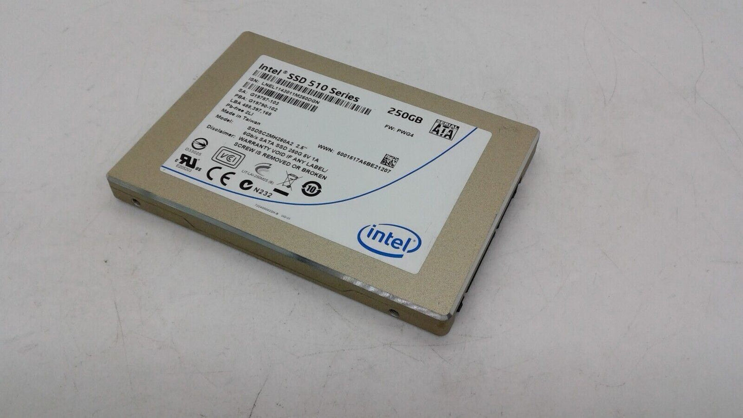 INTEL SSD 510 Series SSDSC2MH250A2 2.5” SATA 6Gb/S SSD 250GB SOLID STATE  Drive