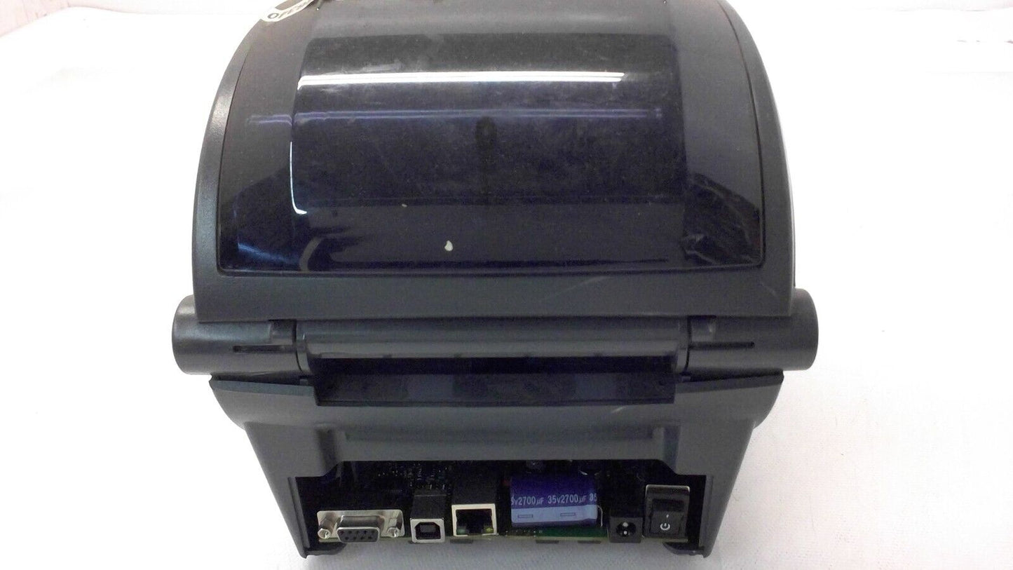 Zebra GX430t Thermal Label Printer w/Auto Cutter GX43-102412-000 NO BACK COVER