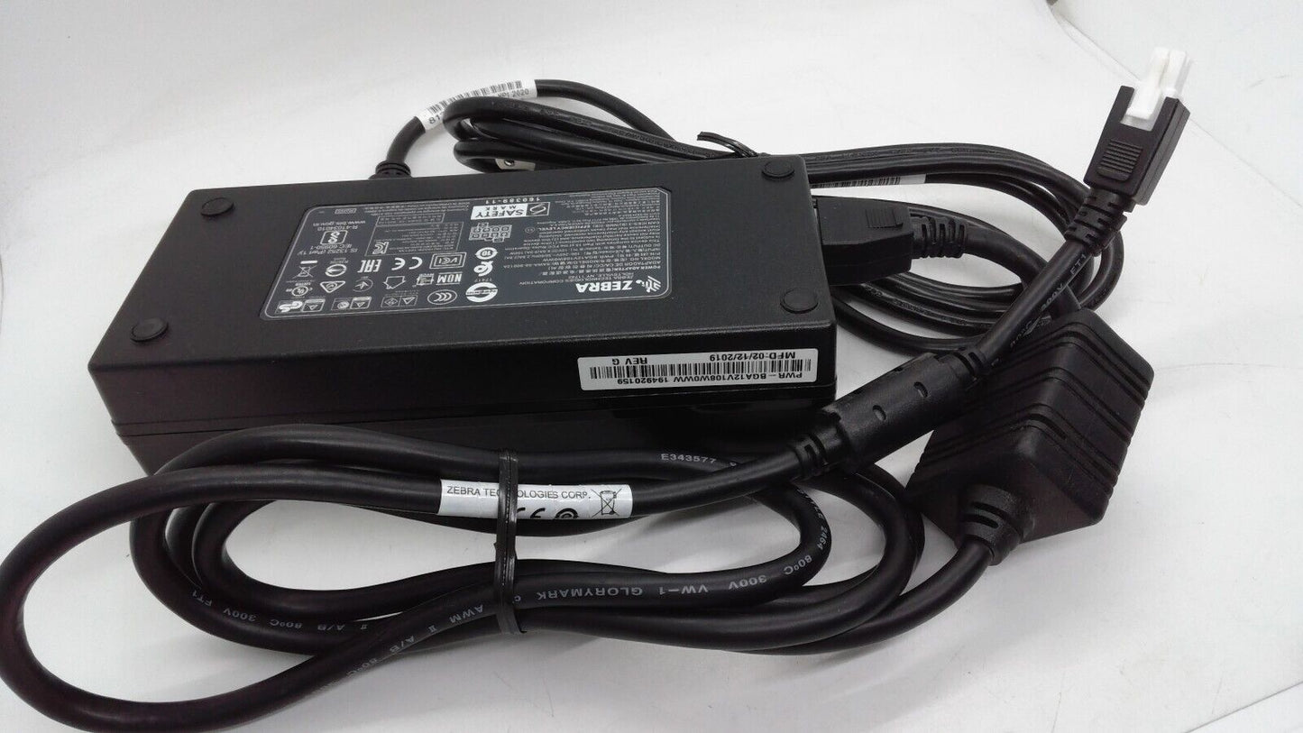 Zebra SAWA-58-90012A 12V AC Power Supply Adapter With Power Cord And 4 Pin Cable