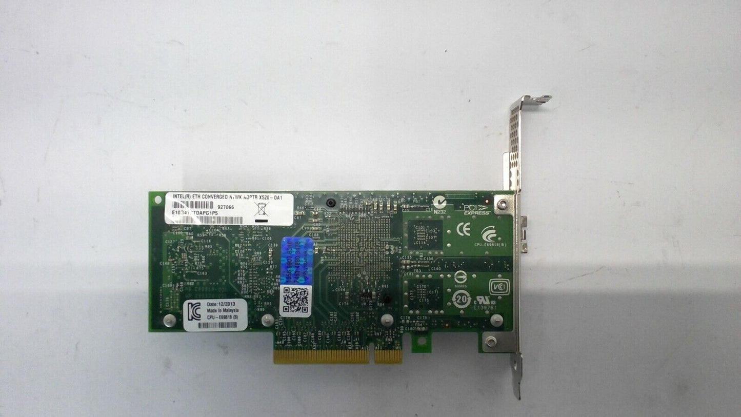 Intel X520-DA1 Single Port 10Gbe Ethernet Converged Network Adapter High Profile