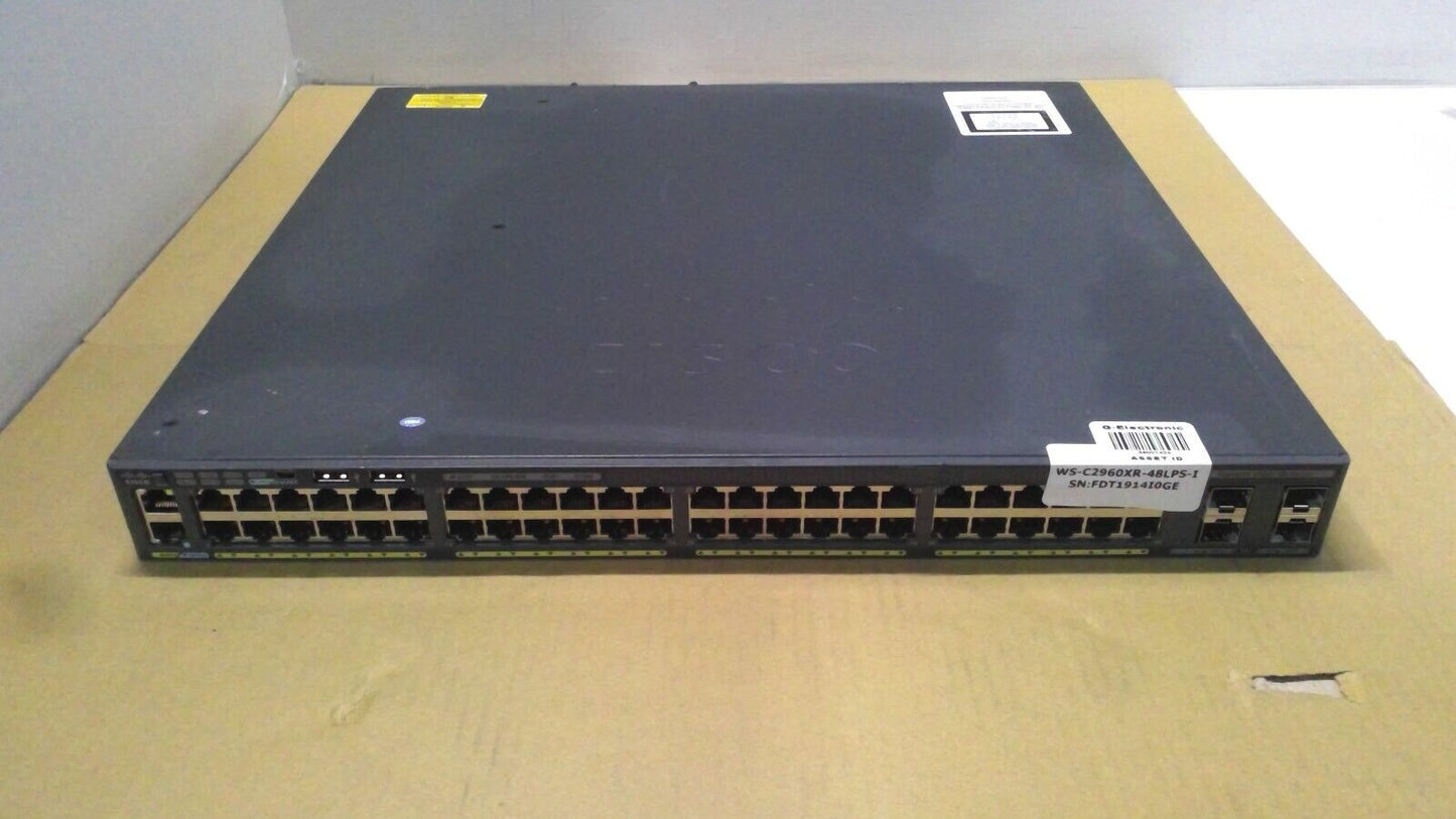 Cisco WS-C2960XR-48LPS-I 48-Port GigE 4x1G SFP  PoE+ Switch