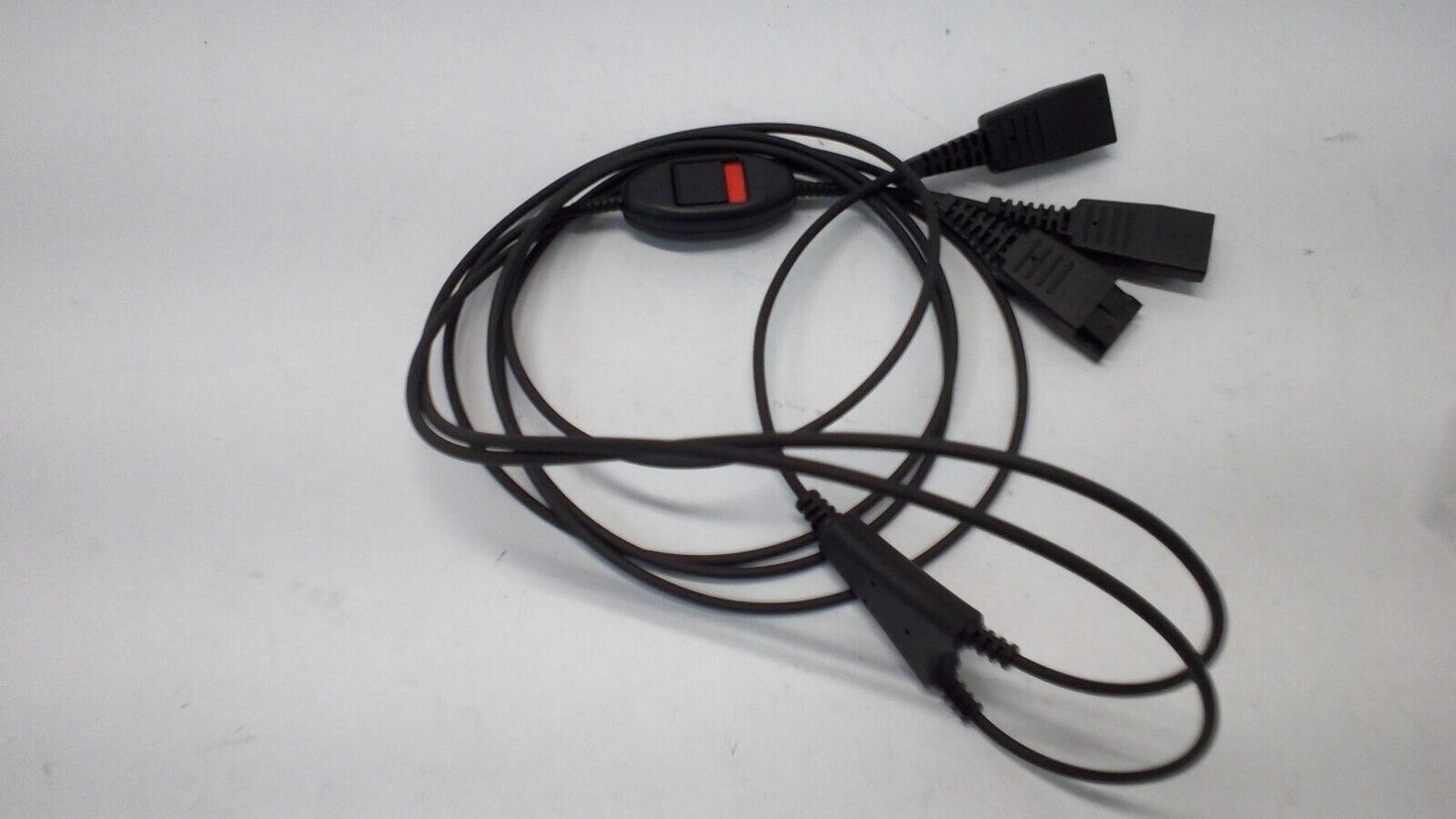 Jabra Supervisor IP Phone Quick Disconnect Cord with Mute 8800-02-01