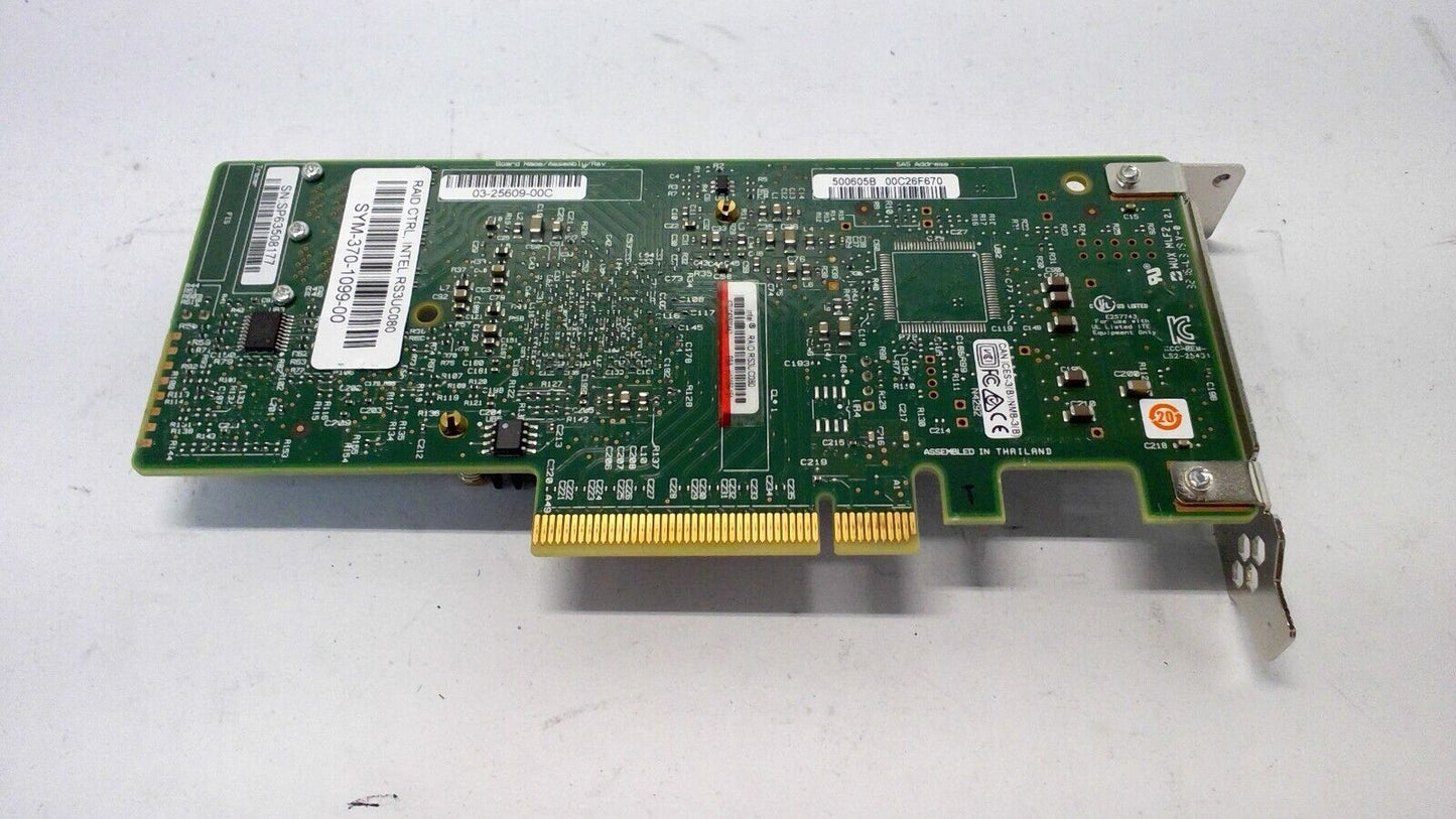 LSI Intel RS3UC080 12Gb/s PCIe x8 Gen3 SAS RAID Module Controller Low Profile