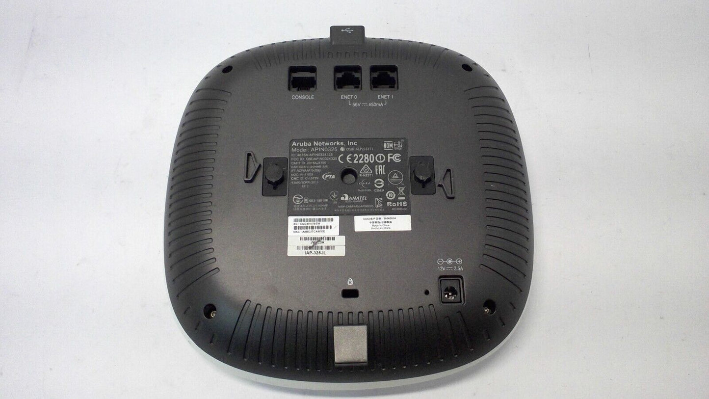 Aruba AP-325 APIN0325 PoE 802.11ac Dual Band Wireless Access Point NO Mounting