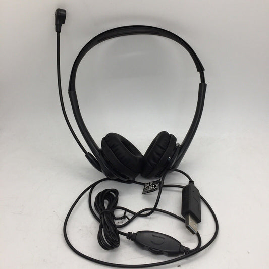 HP Stereo USB Headset - Features USB Connectivity New P/N:T1A67AA