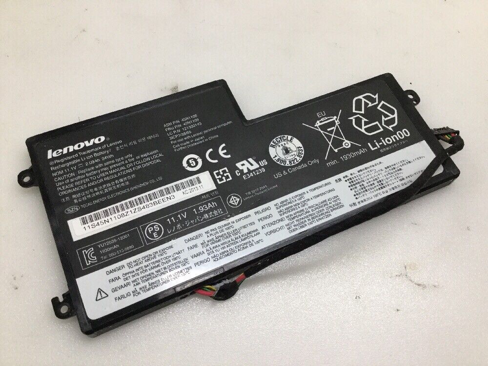 Genuine Lenovo T440 T450 T460 X240 X250 X260 Laptop Battery 45N1109 45N1111 24Wh