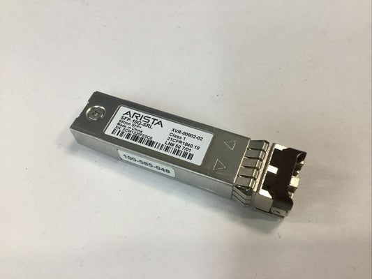 Arista 10G SFP-10G-SR XVR-00002-02 10GB 850nm SFP+ Transceiver