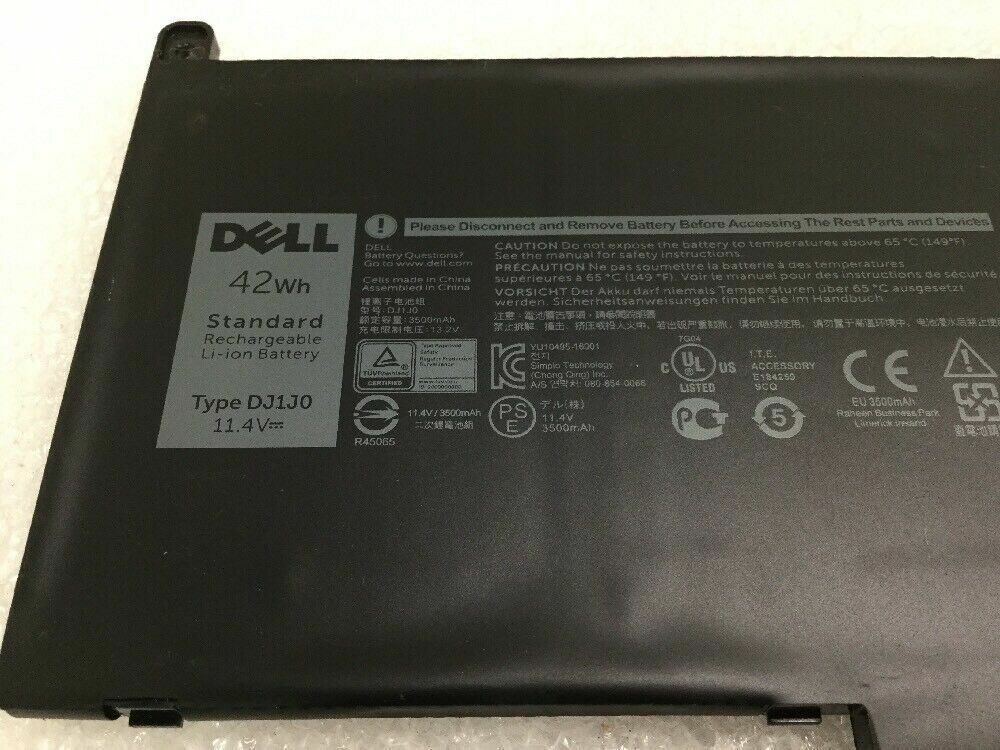 Dell 42Wh DJ1J0 Battery For DELL Latitude 12 7000 7280 7480 Laptop PGFX4 ONFOH