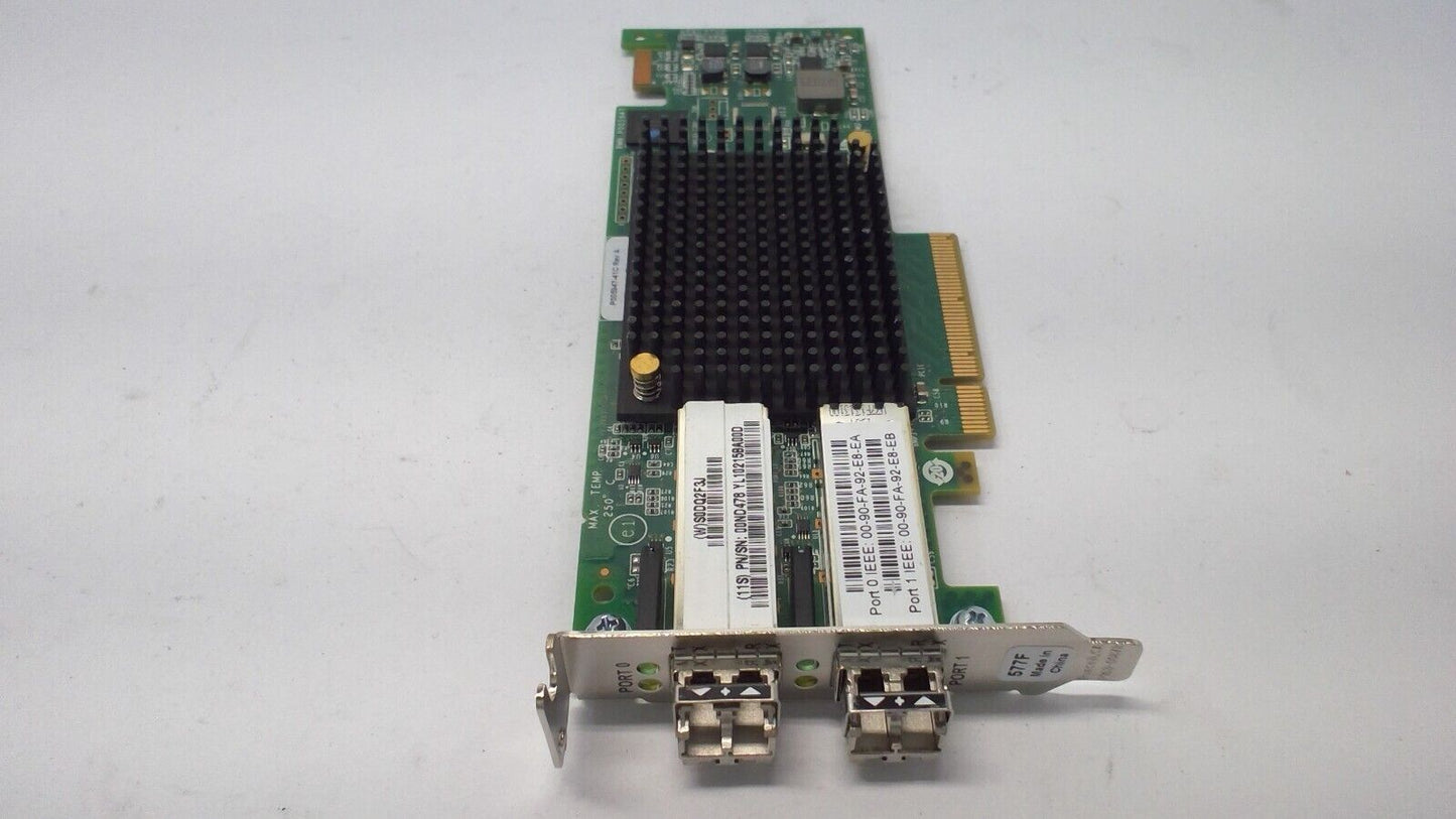 Emulex LPE16002 Dual Port 16GB SFP+ FC HBA Fibre Channel Adapter P005947 w/2 SFP