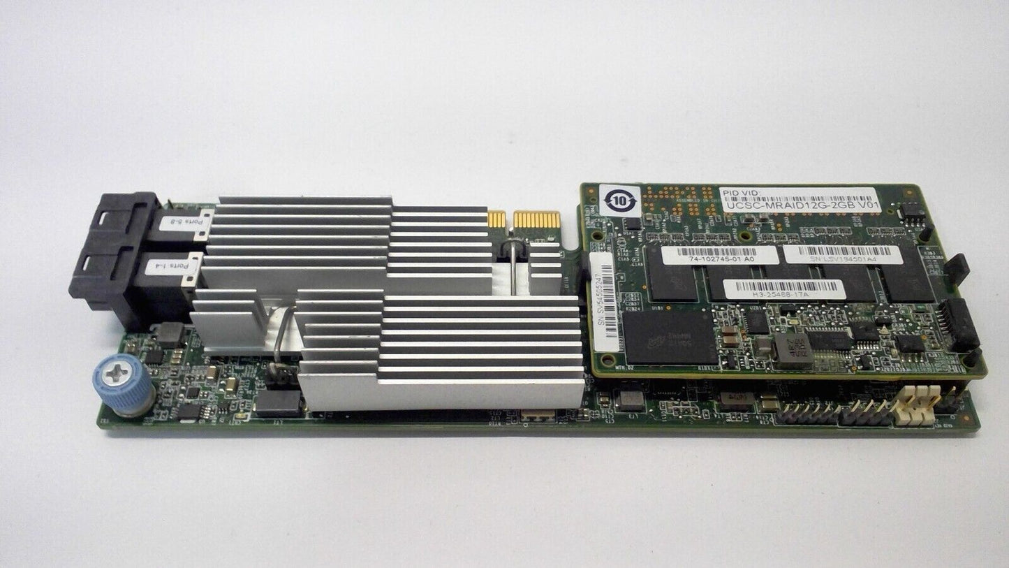 Cisco UCSC-MRAID12G-2GB 12Gb/s SAS RAID Controller card 74-12862-02 NO Battery