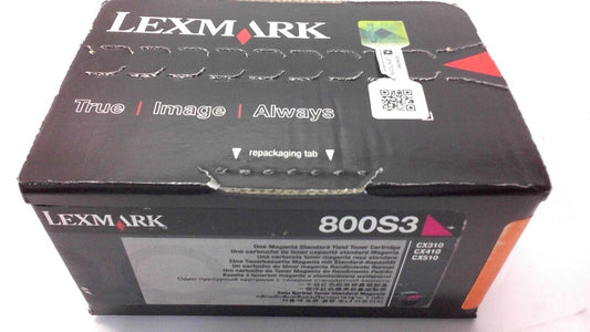 Genuine Lexmark CX410 CX510 Magenta 800S3 Toner Cartridges 80C0S30 New