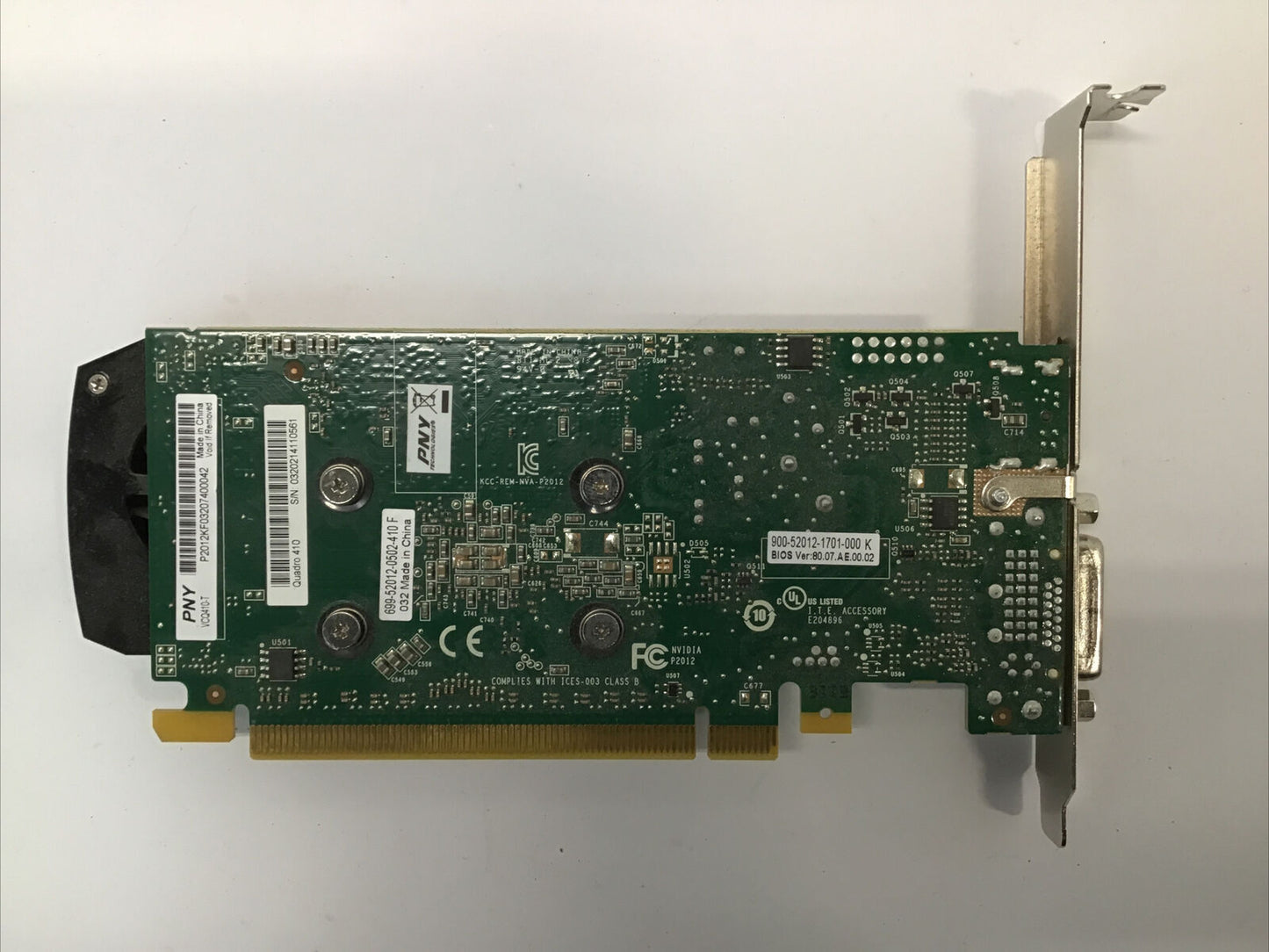 PNY NVIDIA Quadro 410 512 MB GDDR3 DVI Display Video Card