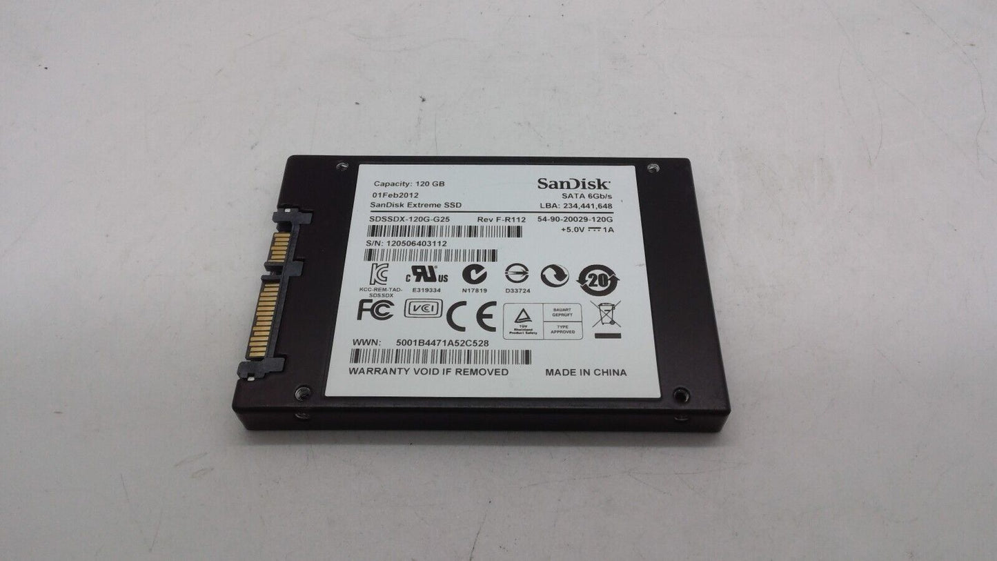 SanDisk Extreme SDSSDX-120G-G25 120gb 2.5" SATA SSD