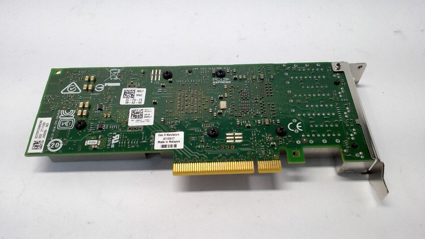 Genuine Intel X710-T4 CNA 10GB 4P PCI-E X8 Converged Network Card Dell 08XJ7