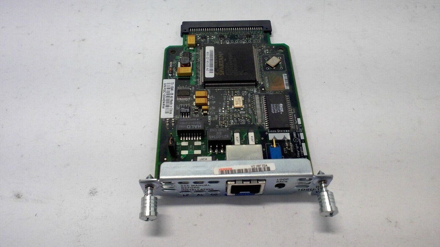 CISCO WAN Interface Card WIC 1DSU-T1 V2 73-8346-05