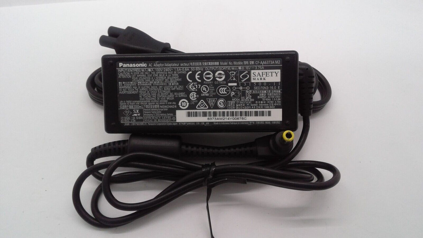 GENUINE 16V 3.75A 60W CF-AA6373A M2 For Panasonic Toughbook Laptop AC Adapter