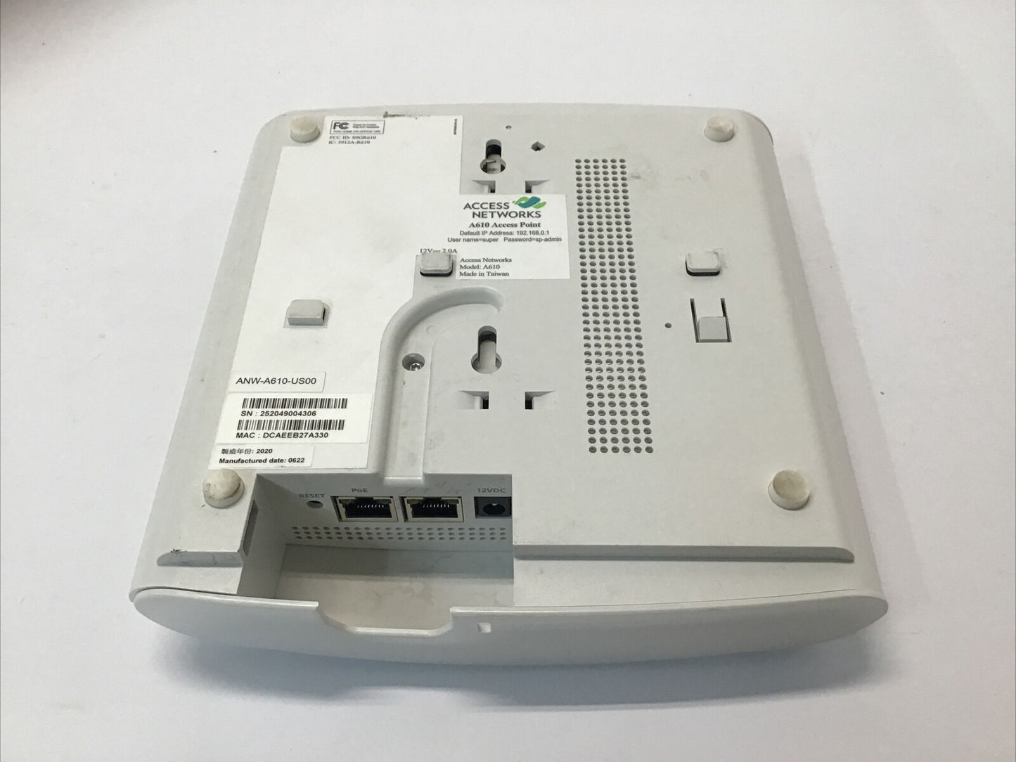 Access Networks Wireless ZoneFlex R610 Access Point ANW-A610-US00