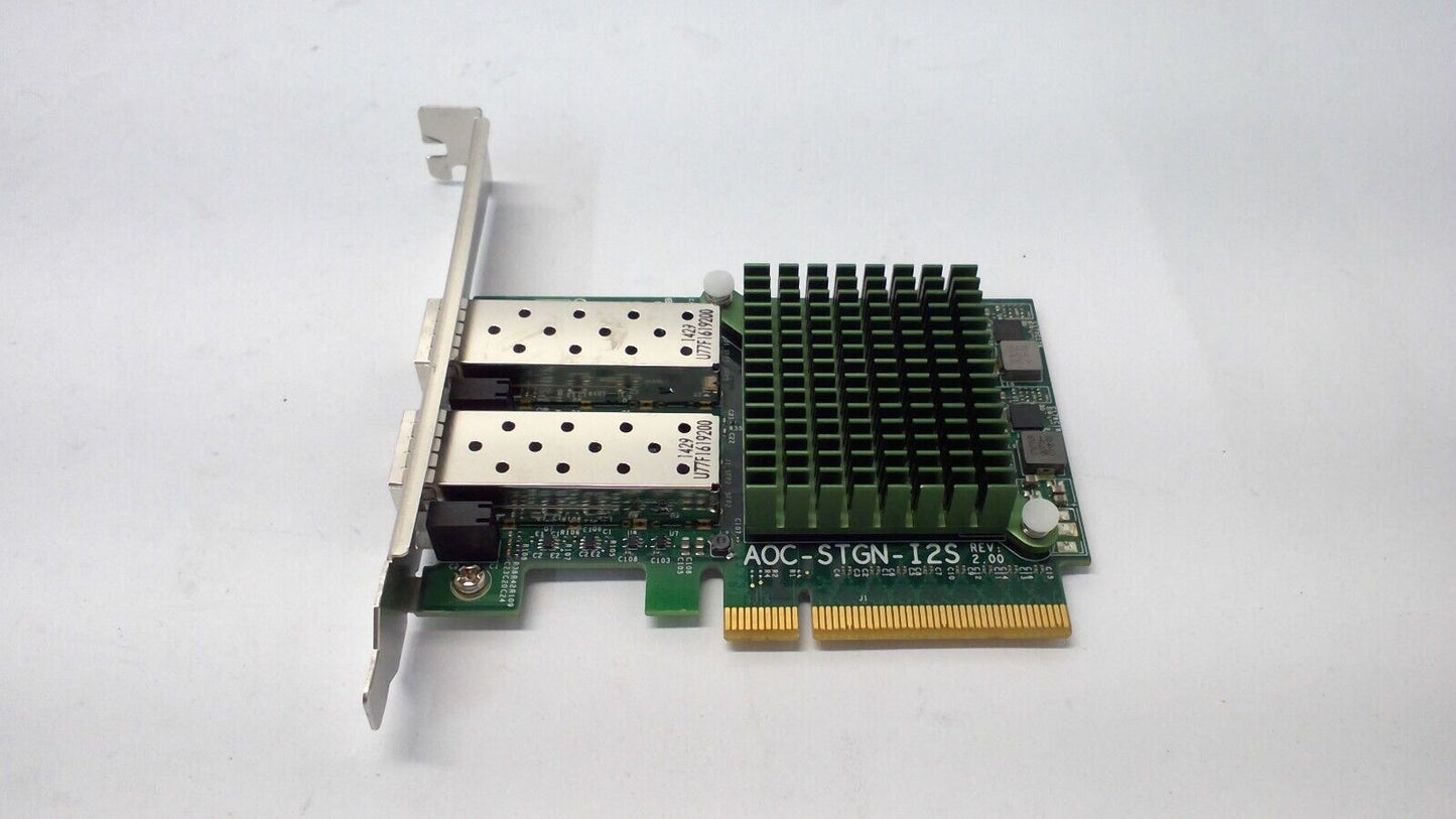 Supermicro AOC-STGN-I2S Dual Port 10GB SFP+ Intel 82599 rev 2.0 Controller H/P