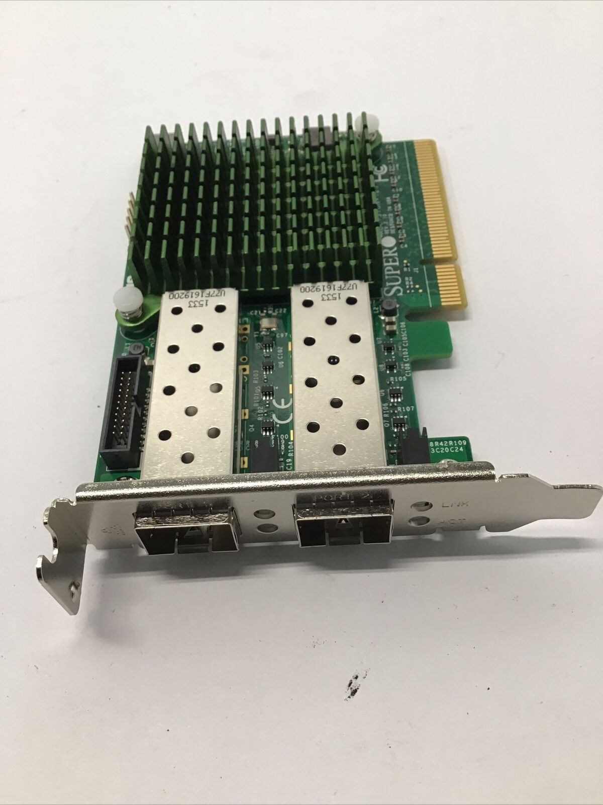 SuperMicro AOC-STGN-I2S Dual Port 10GB SFP+ 10GB Card Rev 2.1 Low Profile