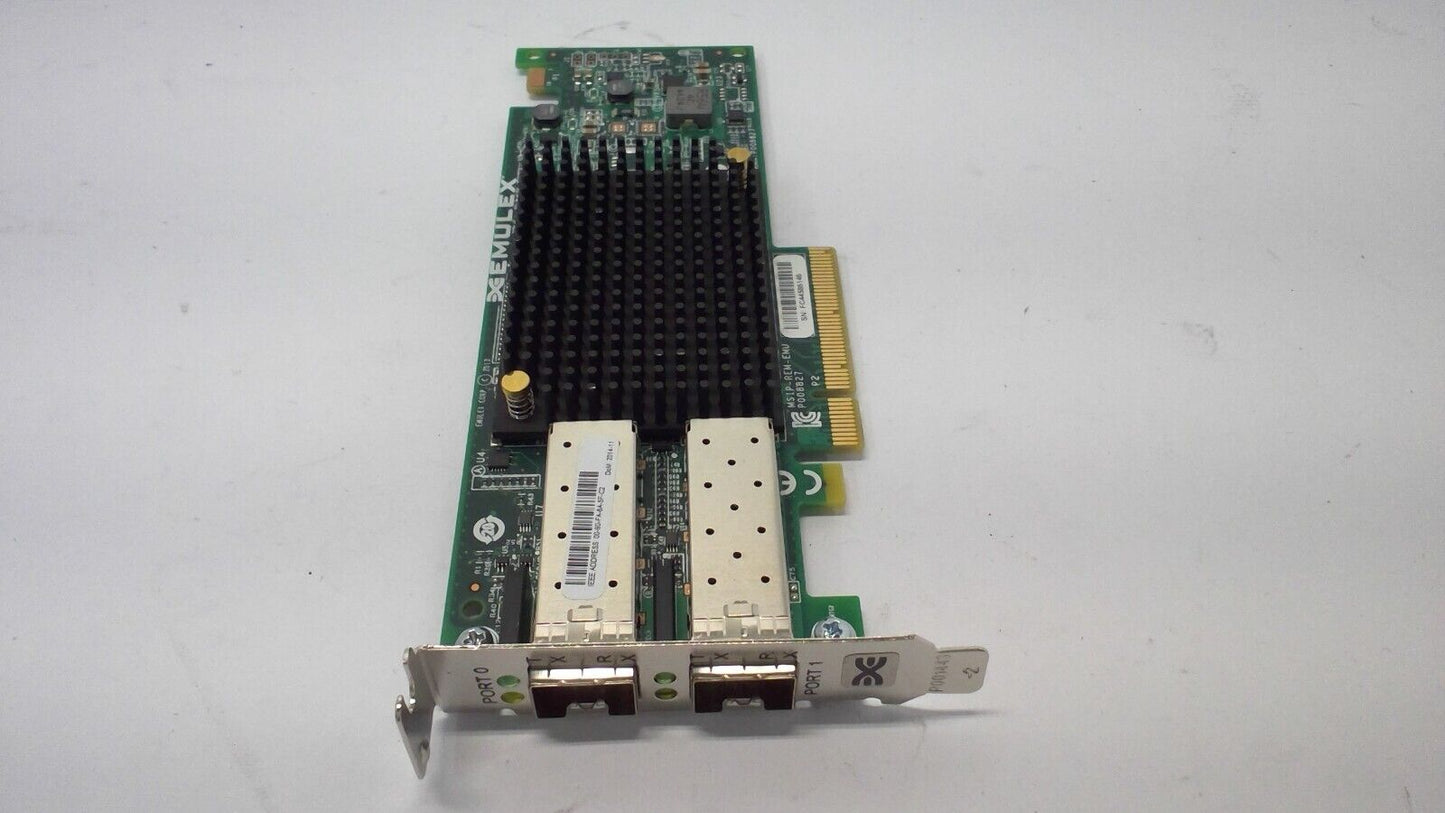 IBM Emulex P008827 2-Port 10Gbps SFP+ PCIe Network Adapter Low Profile