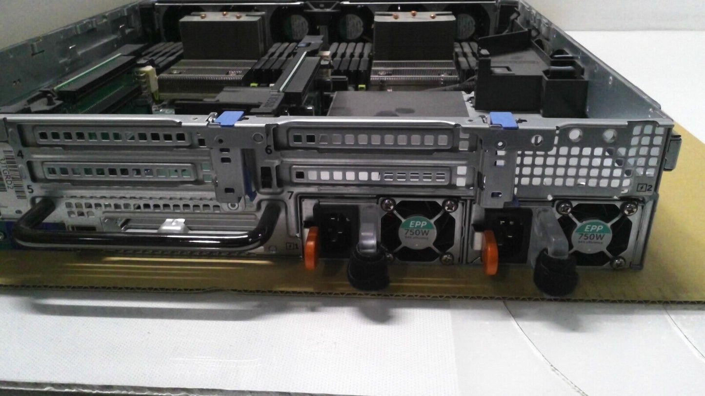 Dell PowerEdge R730 Server Barebone, 16 Bay 2.5" 2x 750W PSU 2x Heatsinks TESTED