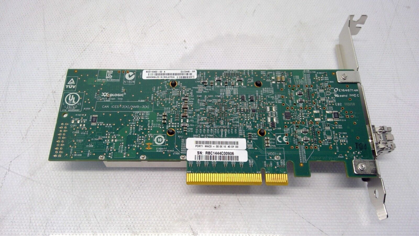 QLogic NIC QLE3440-SR 10 Gbps PCIe x8 Fiber Network Adapter